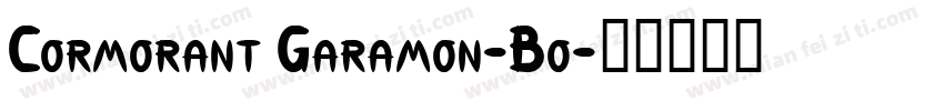 Cormorant Garamon-Bo字体转换